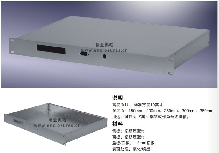 1U-2型铝合金插箱基本配置